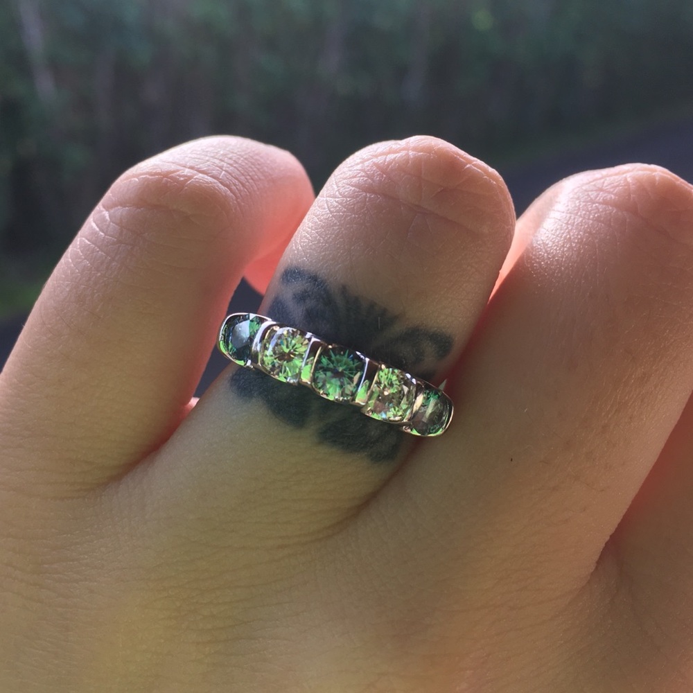 Moissanite ring